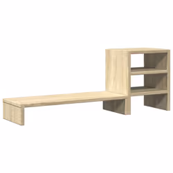 vidaXL Monitor Stand & Desk Organiser Monitor Riser Sonoma Oak Engineered Wood - Additional view 5