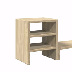 vidaXL Monitor Stand & Desk Organiser Monitor Riser Sonoma Oak Engineered Wood - Additional view 6