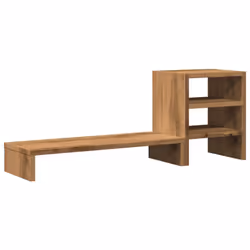 vidaXL Monitor Stand & Desk Organiser Riser Stand Artisian Oak Engineered Wood - Additional view 5
