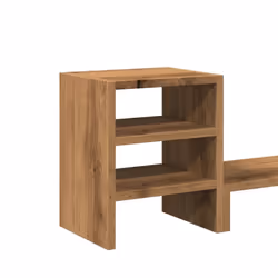 vidaXL Monitor Stand & Desk Organiser Riser Stand Artisian Oak Engineered Wood - Additional view 6