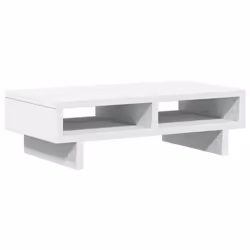 vidaXL Monitor Stand Computer Stand Display Riser Stand White Engineered Wood - Additional view 5