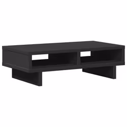 vidaXL Monitor Stand Computer Stand Display Riser Stand Black Engineered Wood - Additional view 5