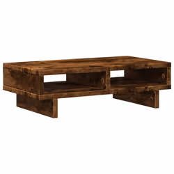 vidaXL Monitor Stand Computer Stand Display Stand Smoked Oak Engineered Wood - Additional view 5