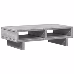 vidaXL Monitor Stand Computer Stand Display Stand Grey Sonoma Engineered Wood - Additional view 5