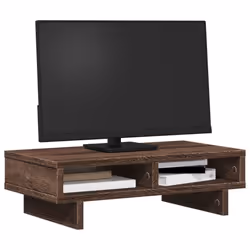 vidaXL Monitor Stand Computer Stand Display Stand Brown Oak Engineered Wood