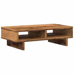 vidaXL Monitor Stand Computer Stand Display Stand Old Wood Engineered Wood - Additional view 5