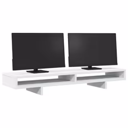 vidaXL Monitor Stand Computer Stand Display Stand Engineered Wood - white - Additional view 2