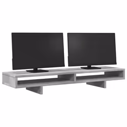 vidaXL Monitor Stand Computer Stand Display Stand Engineered Wood - concrete grey - Additional view 2