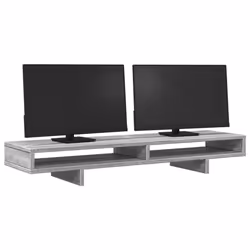 vidaXL Monitor Stand Computer Stand Display Stand Engineered Wood - grey sonoma