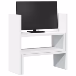 vidaXL Desk Organiser Adjustable File Desktop Shelf White Engineered Wood - Additional view 2