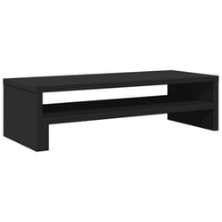vidaXL Monitor Stand Riser Computer Stand Display Stand Black Engineered Wood