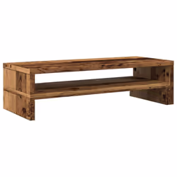 vidaXL Monitor Stand Computer Stand Display Stand Old Wood Engineered Wood - Additional view 5