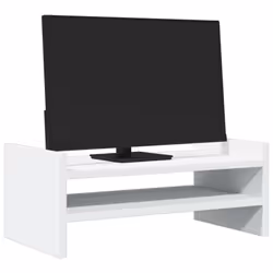 vidaXL Monitor Stand Computer Stand Display Stand Engineered Wood - white