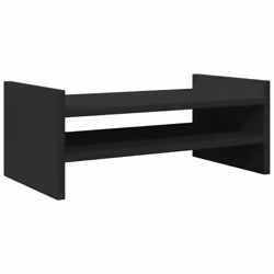 vidaXL Monitor Stand Computer Stand Display Stand Engineered Wood - black