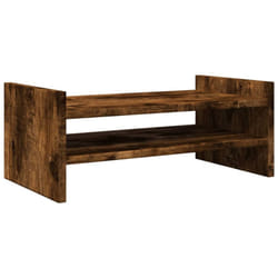 vidaXL Monitor Stand Computer Stand Display Stand Engineered Wood - smoked oak