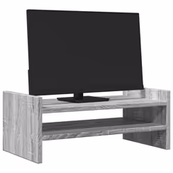 vidaXL Monitor Stand Computer Stand Display Stand Engineered Wood - grey sonoma
