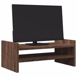 vidaXL Monitor Stand Computer Stand Display Stand Engineered Wood - brown oak