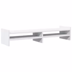 vidaXL Monitor Stand Computer Stand Display Riser Stand White Engineered Wood
