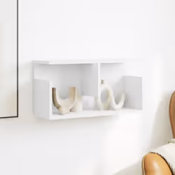 vidaXL Wall Cabinet Bathroom Wall Hanging Cabinet Engineered Wood - white