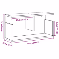 vidaXL Wall Cabinet Bathroom Wall Hanging Cabinet Engineered Wood - white