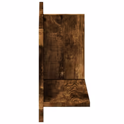 vidaXL Wall Cabinet Bathroom Wall Hanging Cabinet Smoked Oak Engineered Wood - Additional view 4