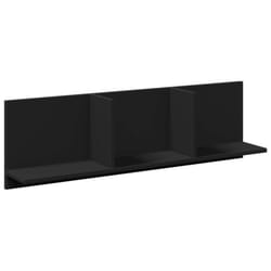 vidaXL Wall Cabinet Bathroom Wall Hanging Cabinet Engineered Wood - black