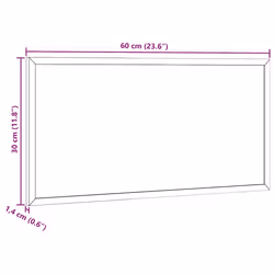 vidaXL Magnetic Whiteboard with Solid Pine Wood Frame - whiteboard, 60 x 30 cm - Additional view 3