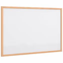 vidaXL Magnetic Whiteboard with Solid Pine Wood Frame 60x40 cm - Additional view 2