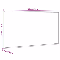 vidaXL Magnetic Whiteboard with Solid Pine Wood Frame - whiteboard, 100 x 55 cm - Additional view 6