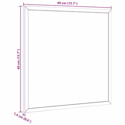 vidaXL Magnetic Whiteboard with Solid Pine Wood Frame - chalkboard, 40 x 40 cm - Additional view 6