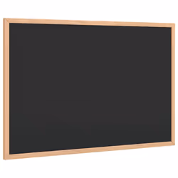 vidaXL Chalkboard with Solid Pine Wood Frame Black 60x40 cm - Additional view 2