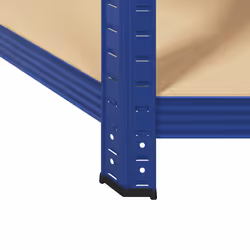 vidaXL 5-Layer Corner Shelf Steel&Engineered Wood garage shelving - blue - Additional view 10