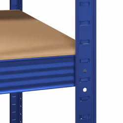 vidaXL 5-Layer Corner Shelf Steel&Engineered Wood garage shelving - blue - Additional view 8