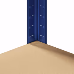 vidaXL 5-Layer Corner Shelf Steel&Engineered Wood garage shelving - blue - Additional view 9