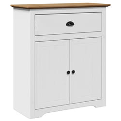 vidaXL Hallway Cabinet Hallway Storage Unit Side Cabinet Sideboard Cupboard - white and brown
