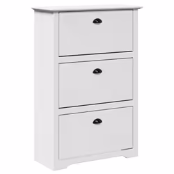 vidaXL Shoe Rack Shoe Cabinet Shoe Storage Shelf Organiser Hallway Cupboard - white