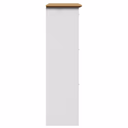 vidaXL Shoe Rack Shoe Cabinet Shoe Storage Shelf Organiser Hallway Cupboard - white and brown - Additional view 5