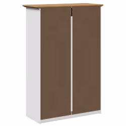 vidaXL Shoe Rack Shoe Cabinet Shoe Storage Shelf Organiser Hallway Cupboard - white and brown - Additional view 6