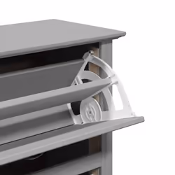 vidaXL Shoe Rack Shoe Cabinet Shoe Storage Shelf Organiser Hallway Cupboard - grey - Additional view 7