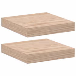 vidaXL Floating Shelves Wall Shelf Display Storage Shelf Rack Engineered Wood - 23 x 23.5 x 4 cm/ 2 pcs