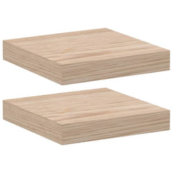 vidaXL Floating Shelves Wall Shelf Display Storage Shelf Rack Engineered Wood - 23 x 23.5 x 4 cm/ 2 pcs
