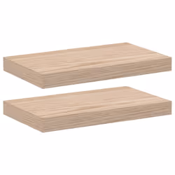 vidaXL Floating Shelves Wall Shelf Display Storage Shelf Rack Engineered Wood - 40 x 23.5 x 4 cm/ 2 pcs