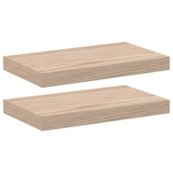 vidaXL Floating Shelves Wall Shelf Display Storage Shelf Rack Engineered Wood - 40 x 23.5 x 4 cm/ 2 pcs
