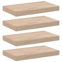 vidaXL Floating Shelves Wall Shelf Display Storage Shelf Rack Engineered Wood - 40 x 23.5 x 4 cm/ 4 pcs