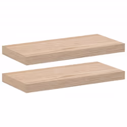 vidaXL Floating Shelves Wall Shelf Display Storage Shelf Rack Engineered Wood - 50 x 23.5 x 4 cm/ 2 pcs