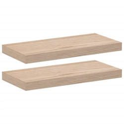 vidaXL Floating Shelves Wall Shelf Display Storage Shelf Rack Engineered Wood - 50 x 23.5 x 4 cm/ 2 pcs