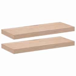 vidaXL Floating Shelves Wall Shelf Display Storage Shelf Rack Engineered Wood - 60 x 23.5 x 4 cm/ 2 pcs