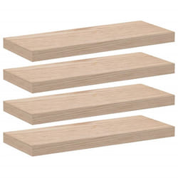 vidaXL Floating Shelves Wall Shelf Display Storage Shelf Rack Engineered Wood - 60 x 23.5 x 4 cm/ 4 pcs