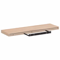 vidaXL Floating Shelves Wall Shelf Display Storage Shelf Rack Engineered Wood - 80 x 23.5 x 4 cm/ 2 pcs - Additional view 4