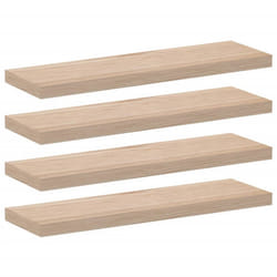 vidaXL Floating Shelves Wall Shelf Display Storage Shelf Rack Engineered Wood - 80 x 23.5 x 4 cm/ 4 pcs